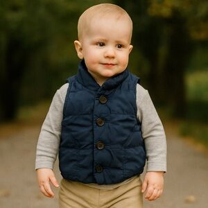 Gap Baby Light Puffer Vest Size 6-12 Months